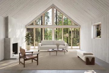 Fjellmyr rug with overlock edging - Natural beige, 140x200 cm - Classic Collection