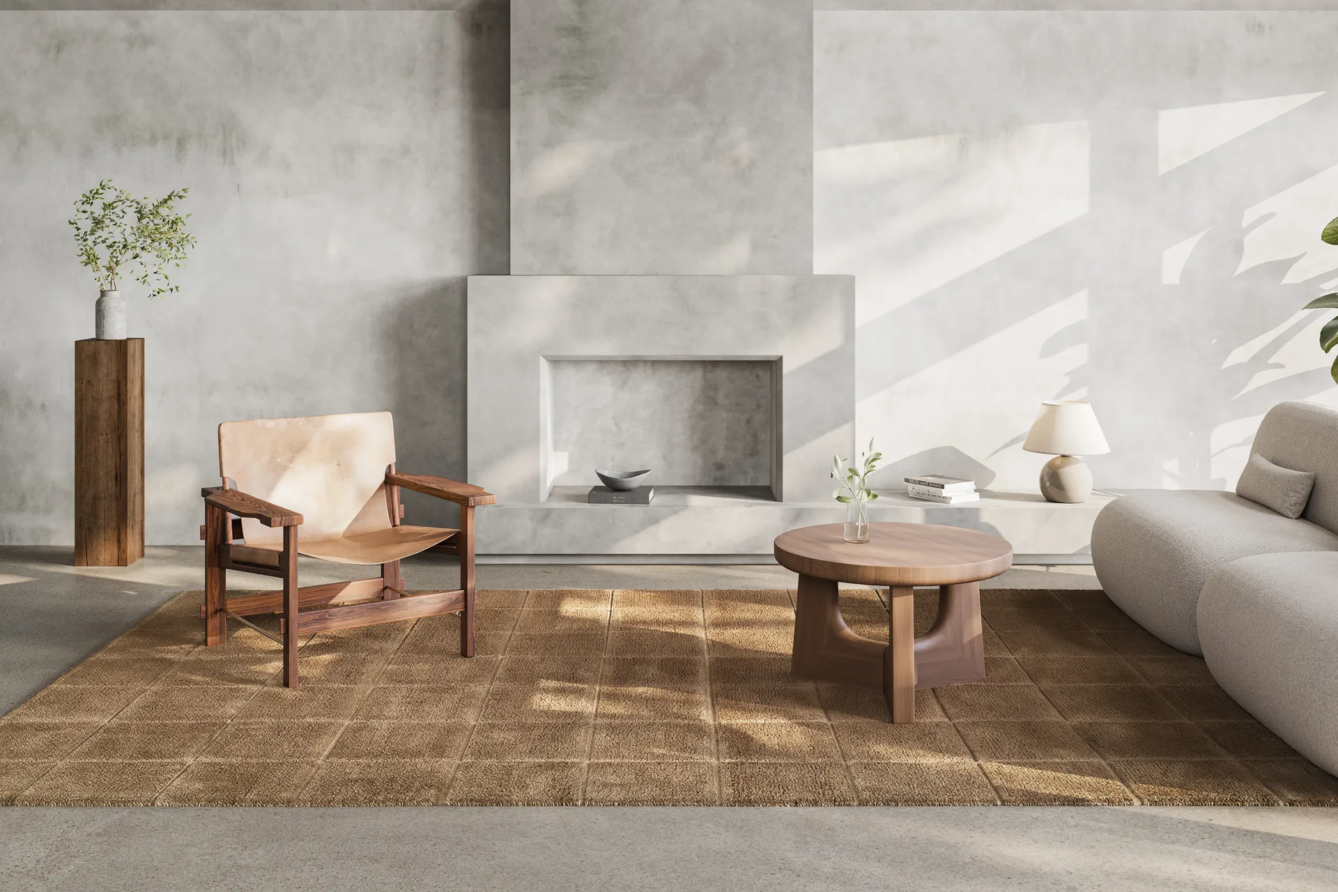 Grid rug, Wheat, 200x300 cm Classic Collection