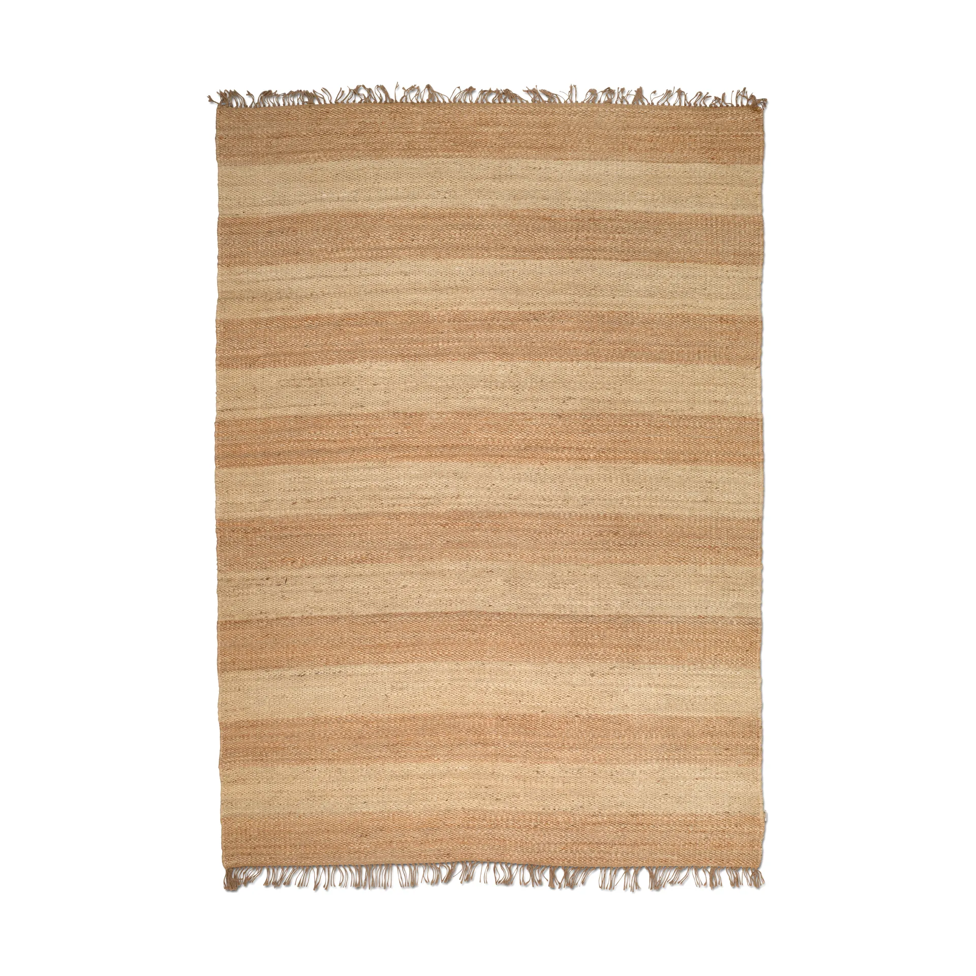 Jute Stripes rug, Natural jute, 250x350 cm Classic Collection