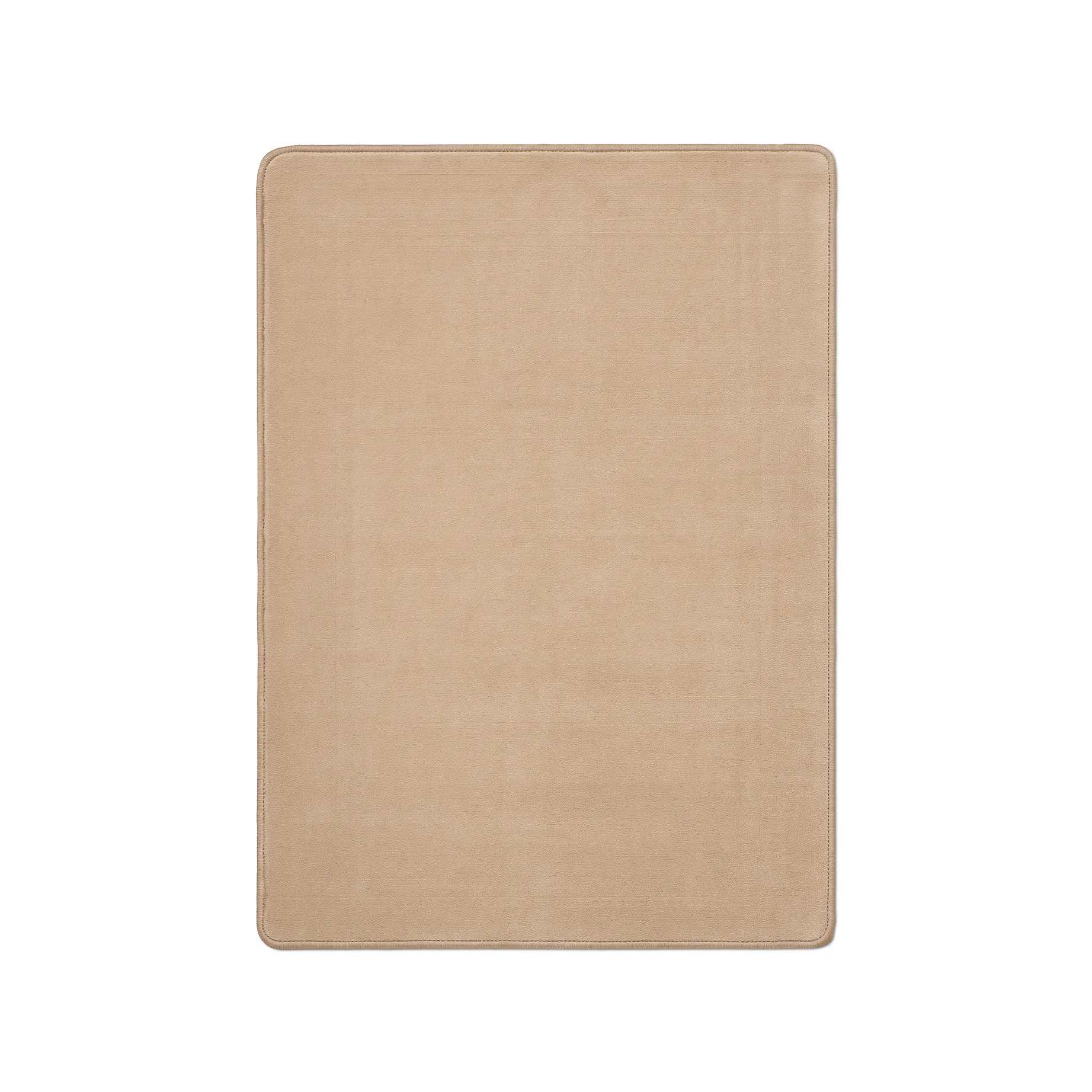 Lobby rug with overlock stitching, Beige, 400x400 cm Classic Collection