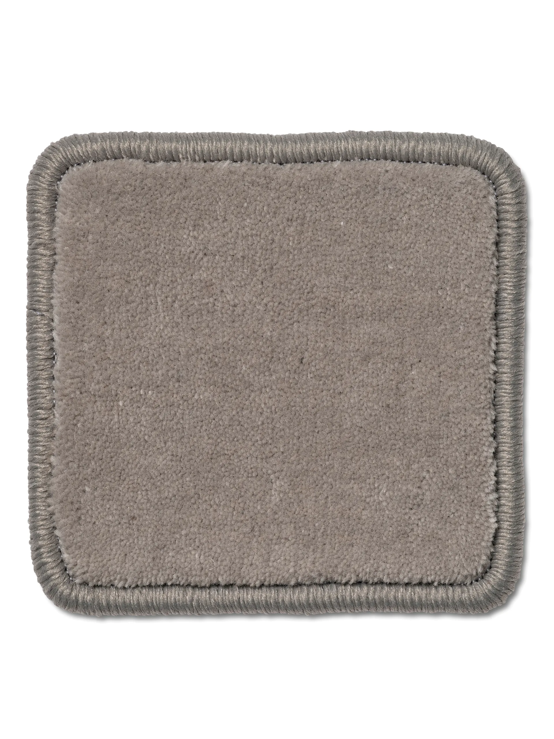 Lobby rug with overlock stitching, Gray, 400x400 cm Classic Collection