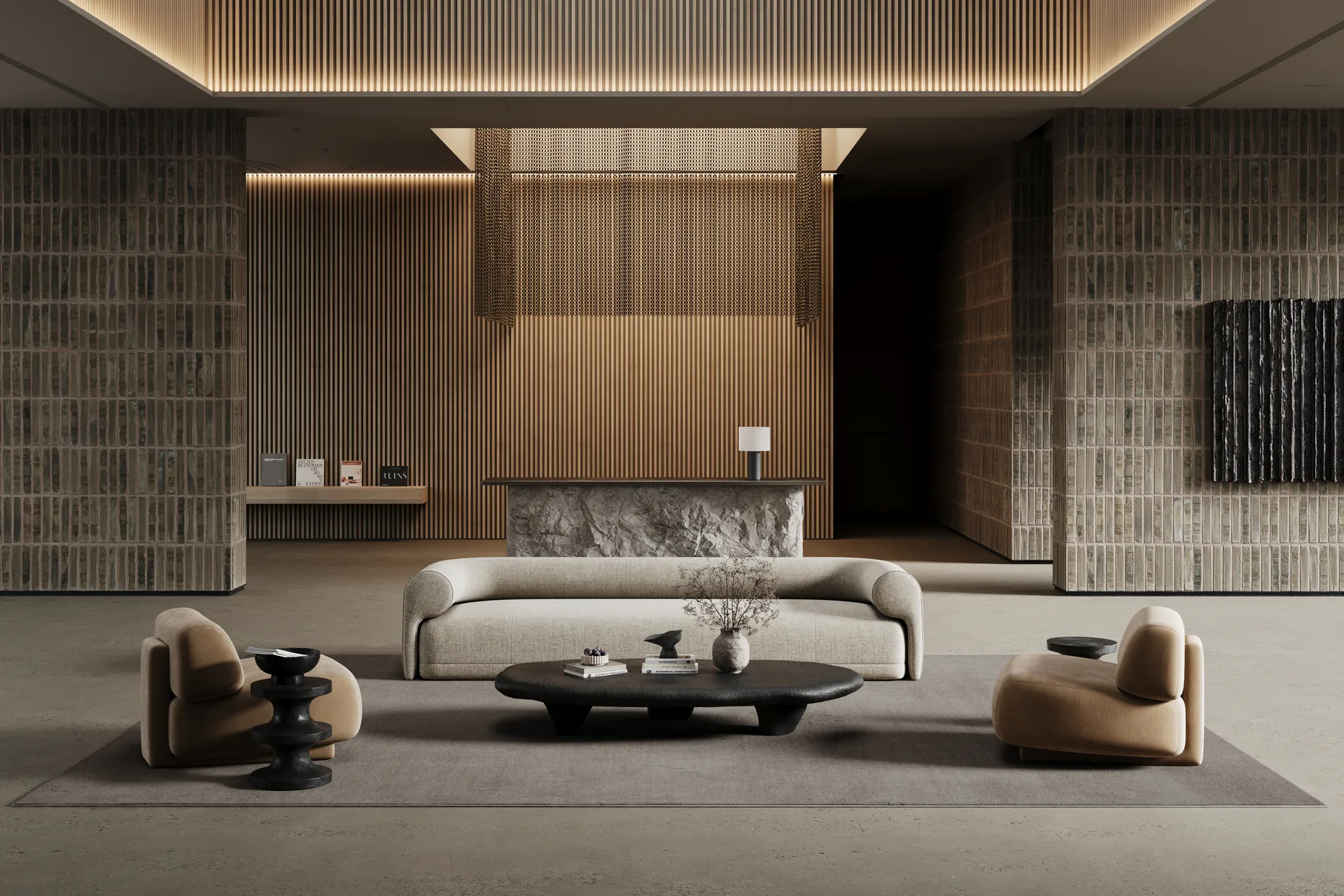 Lobby rug with overlock stitching, Grey, 400x600 cm Classic Collection