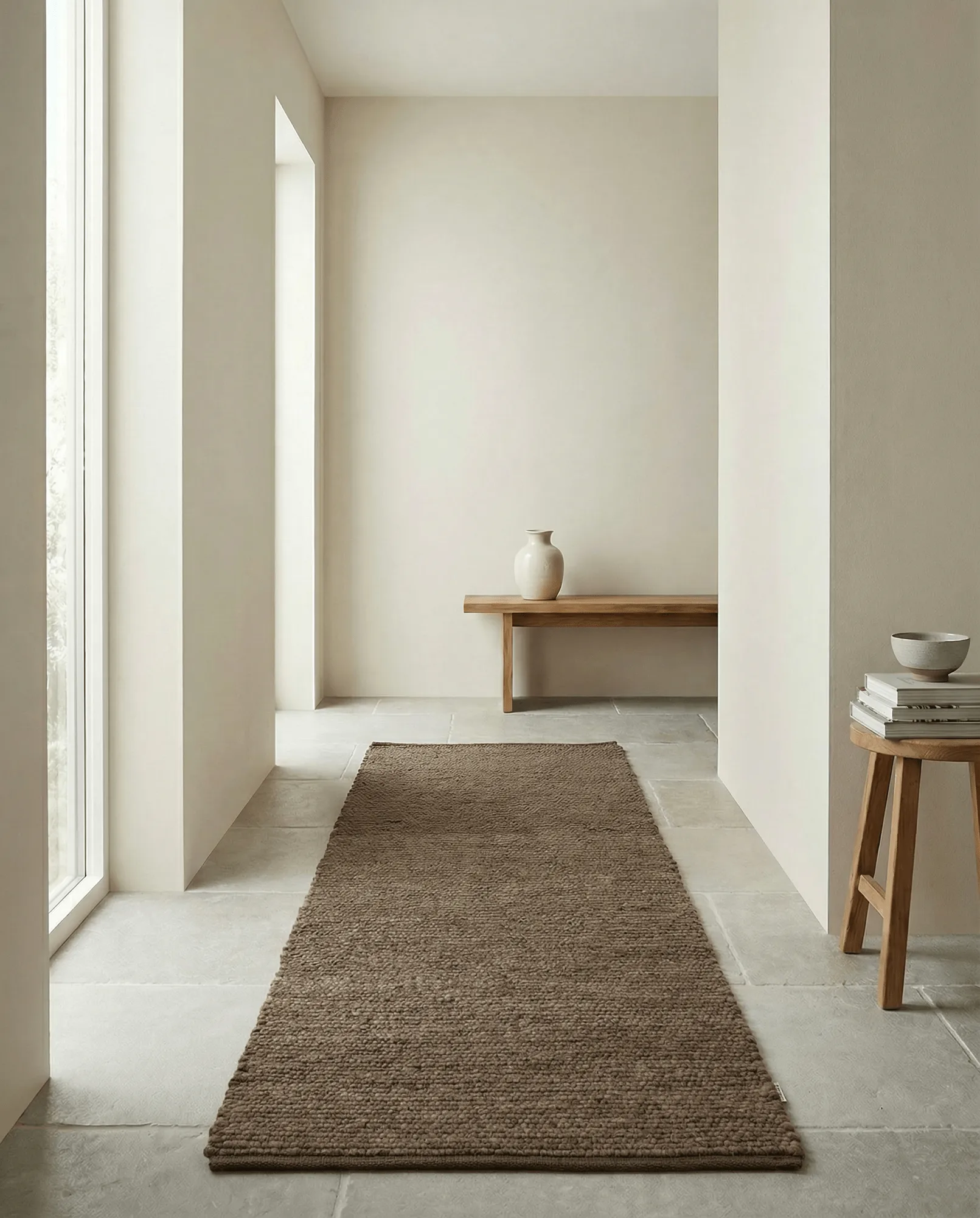Merino Hallway runner, Brown, 80x250 cm Classic Collection