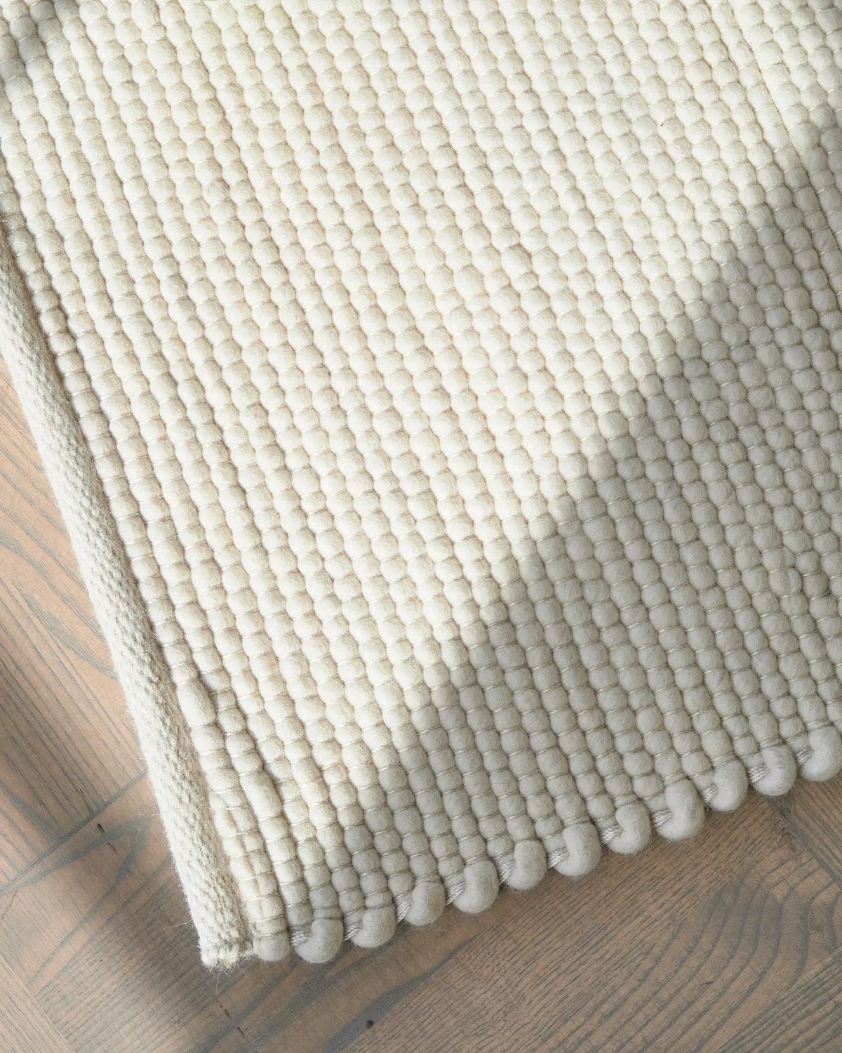 Merino wool carpet 250x350 cm, White Classic Collection