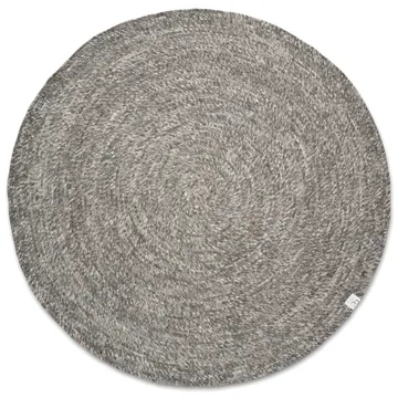 Merino wool carpet round Ø200 cm - grey - Classic Collection