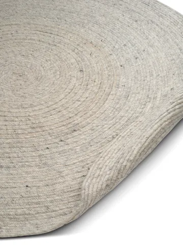 Merino wool rug round Ø240 cm - Concrete - Classic Collection