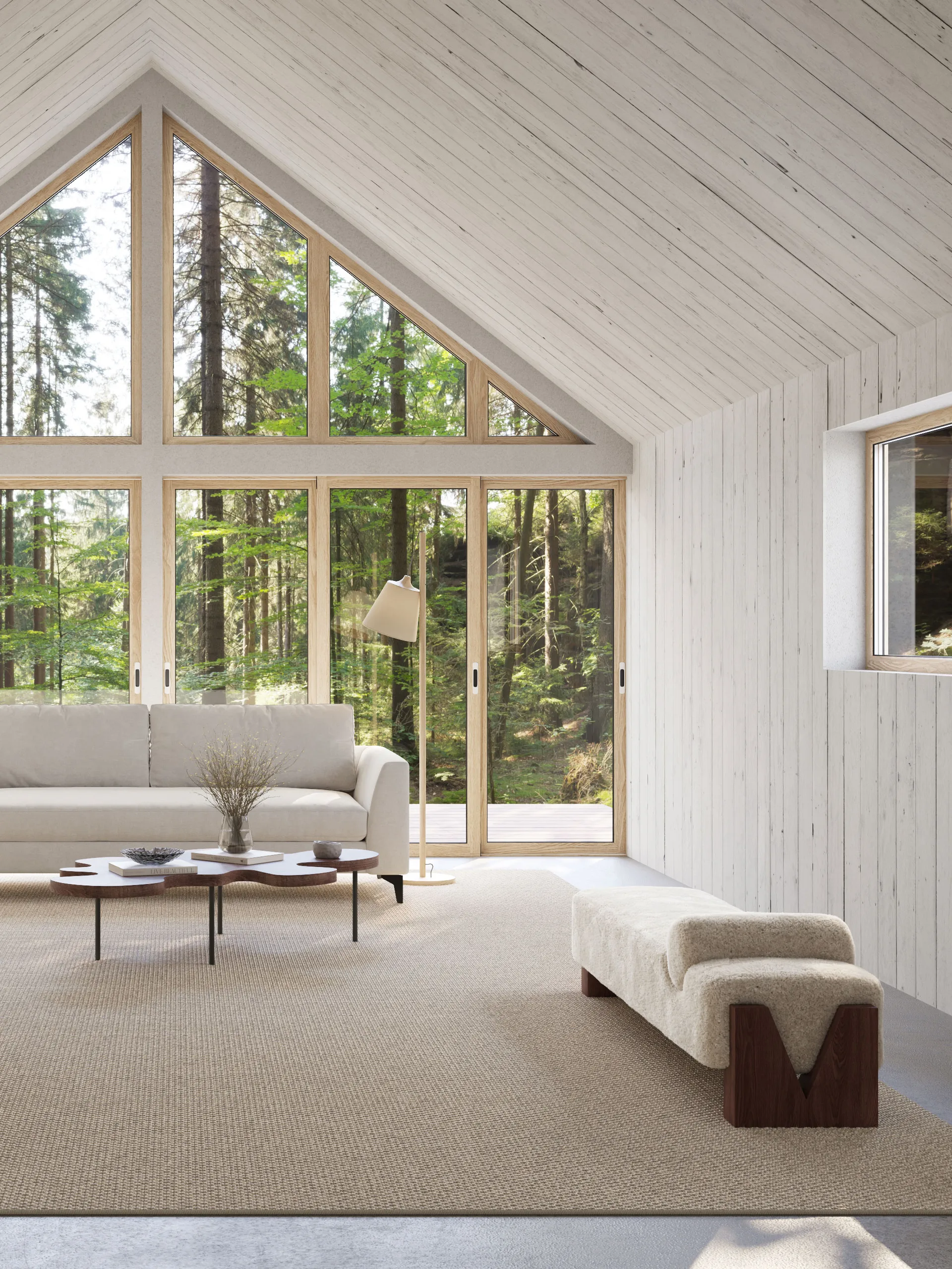 Nordklint rug with overlock edging, Natural grey, 400x600 cm Classic Collection