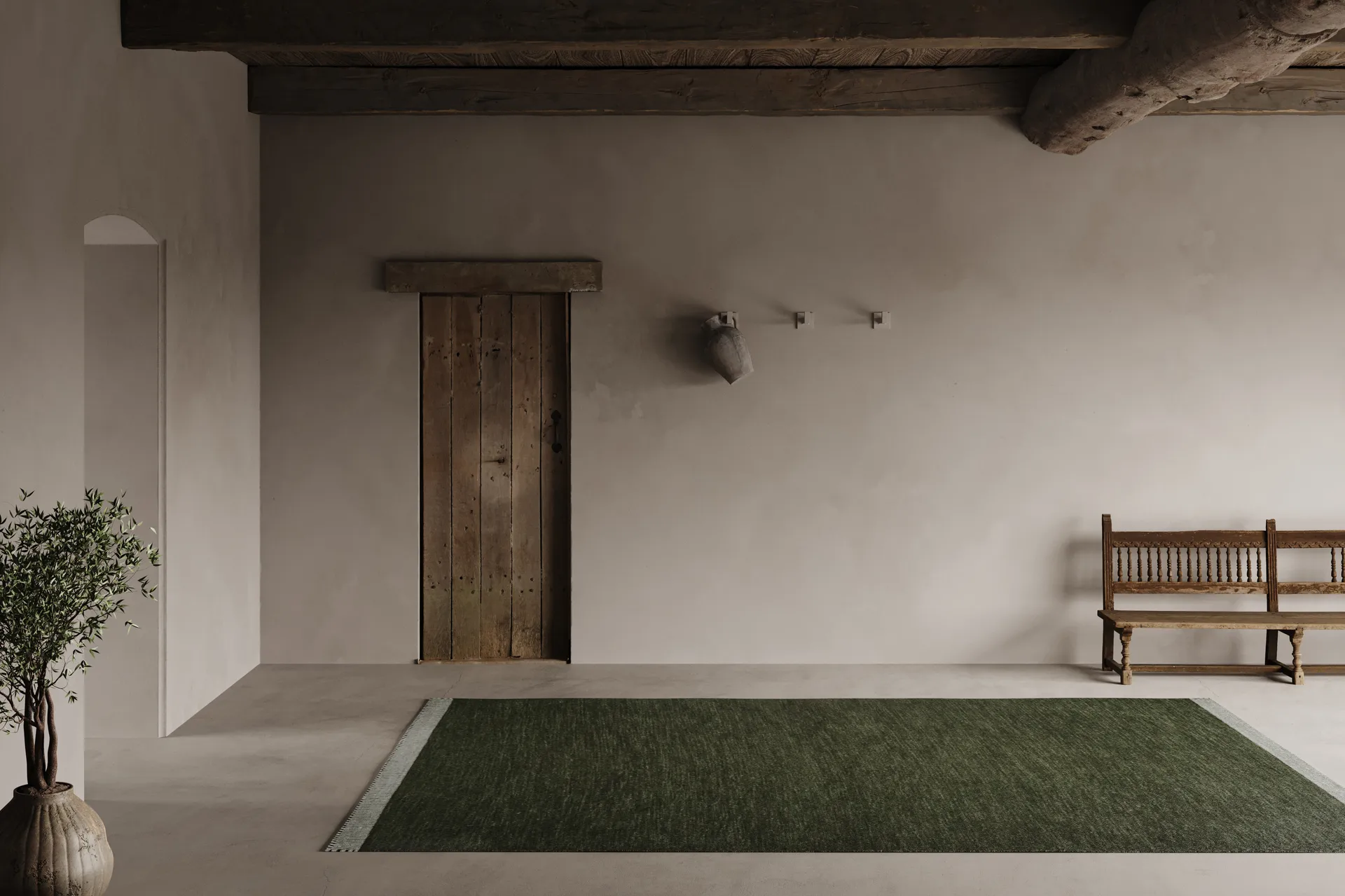 Pure rug, Green, 200x300 cm Classic Collection