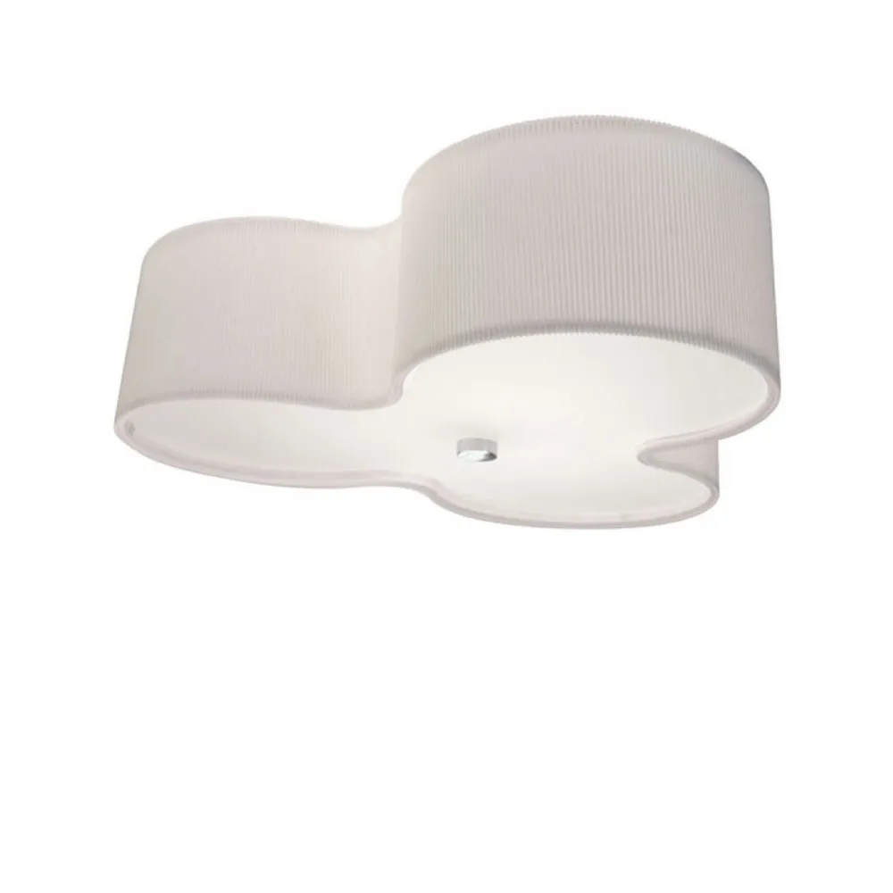 Kolme 70 ceiling lamp, White textile CO Bankeryd