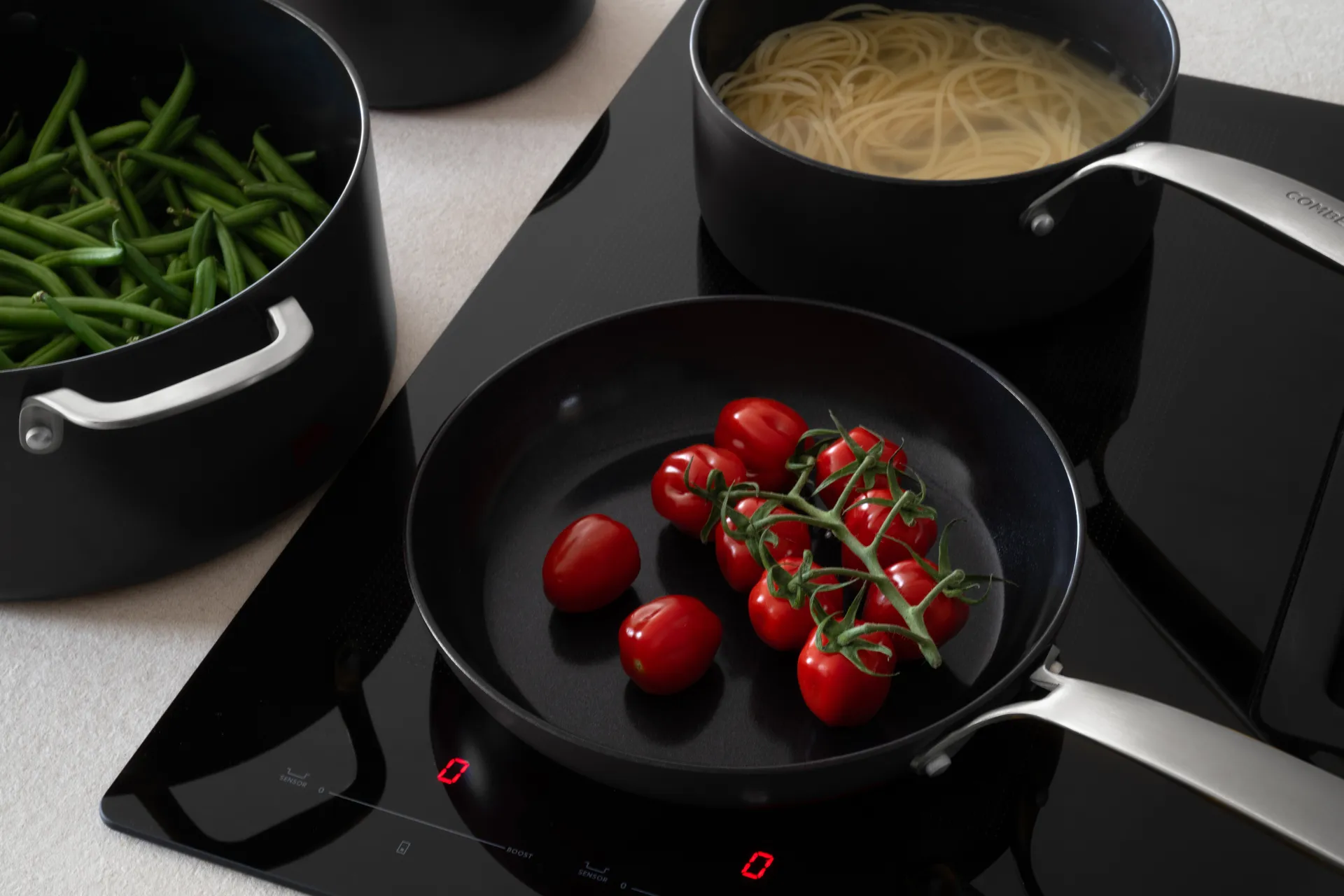 Combekk Element frying pan set, 2-piece, Black Combekk