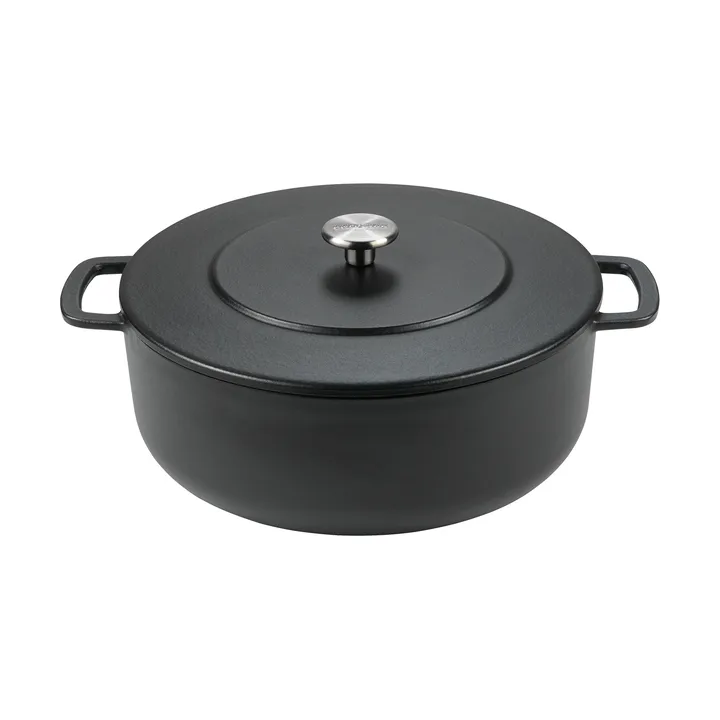 Combekk Enameled cast iron casserole Ø28 cm - Black - Combekk
