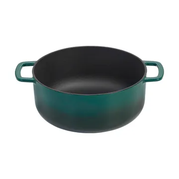 Combekk Enameled cast iron casserole Ø28 cm - Holly Green-gold knob - Combekk