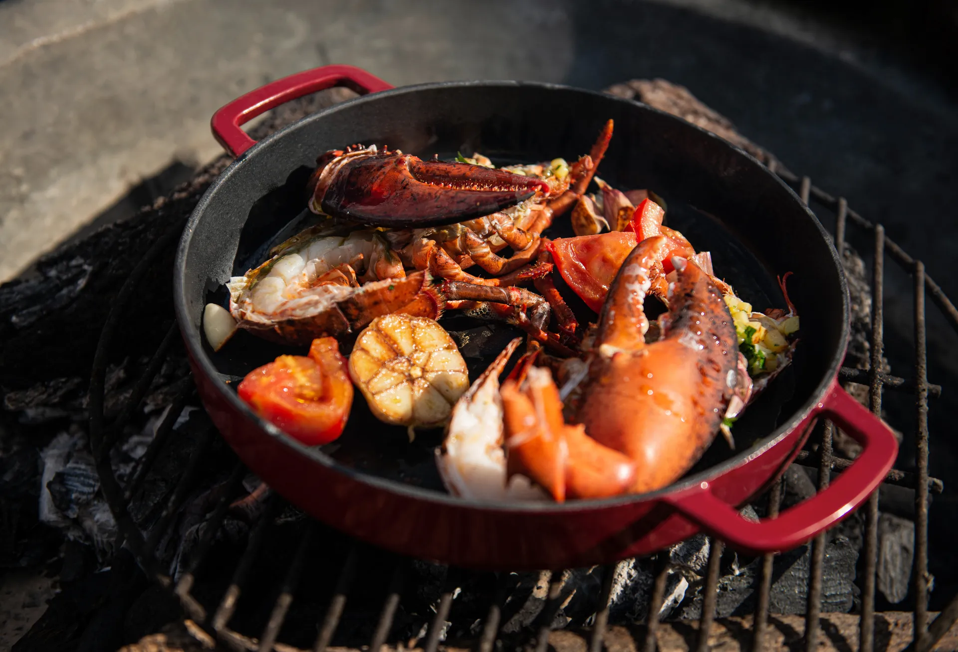 Combekk Enameled cast iron frying pan Ø28 cm, Bordeaux Combekk