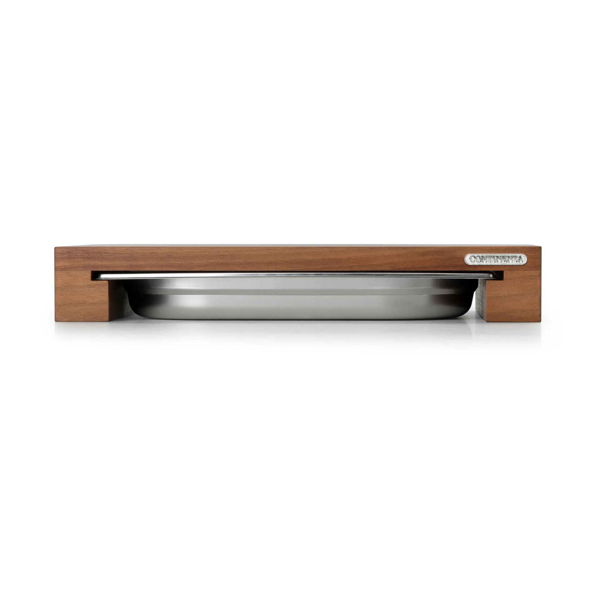 Cutting board walnut with 1 tray, 27x39 cm Continenta