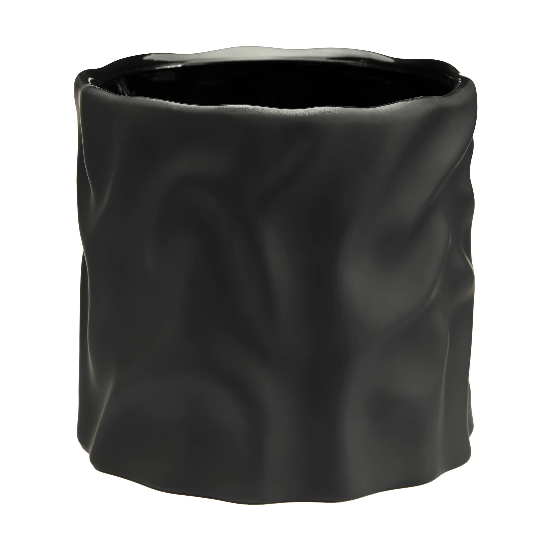 Drift desert flower pot, Black, medium Ø17.5 cm Cooee Design