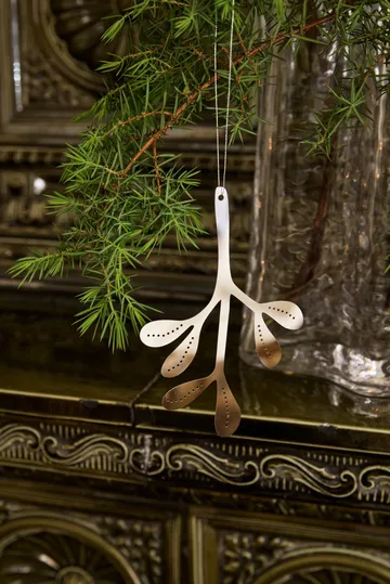 Mistletoe hanging decoration 2-pack - Stainless steel, 12 cm - Cooee Design