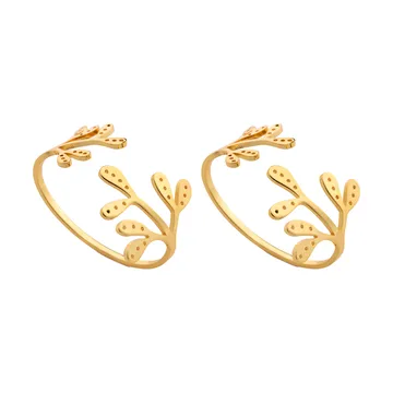 Mistletoe napkin ring 2-pack - Messing - Cooee Design