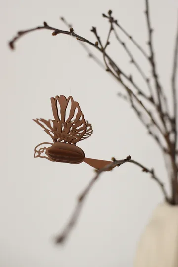 Paper bird decoration hanging 2-pack - Coffee - Cooee Design