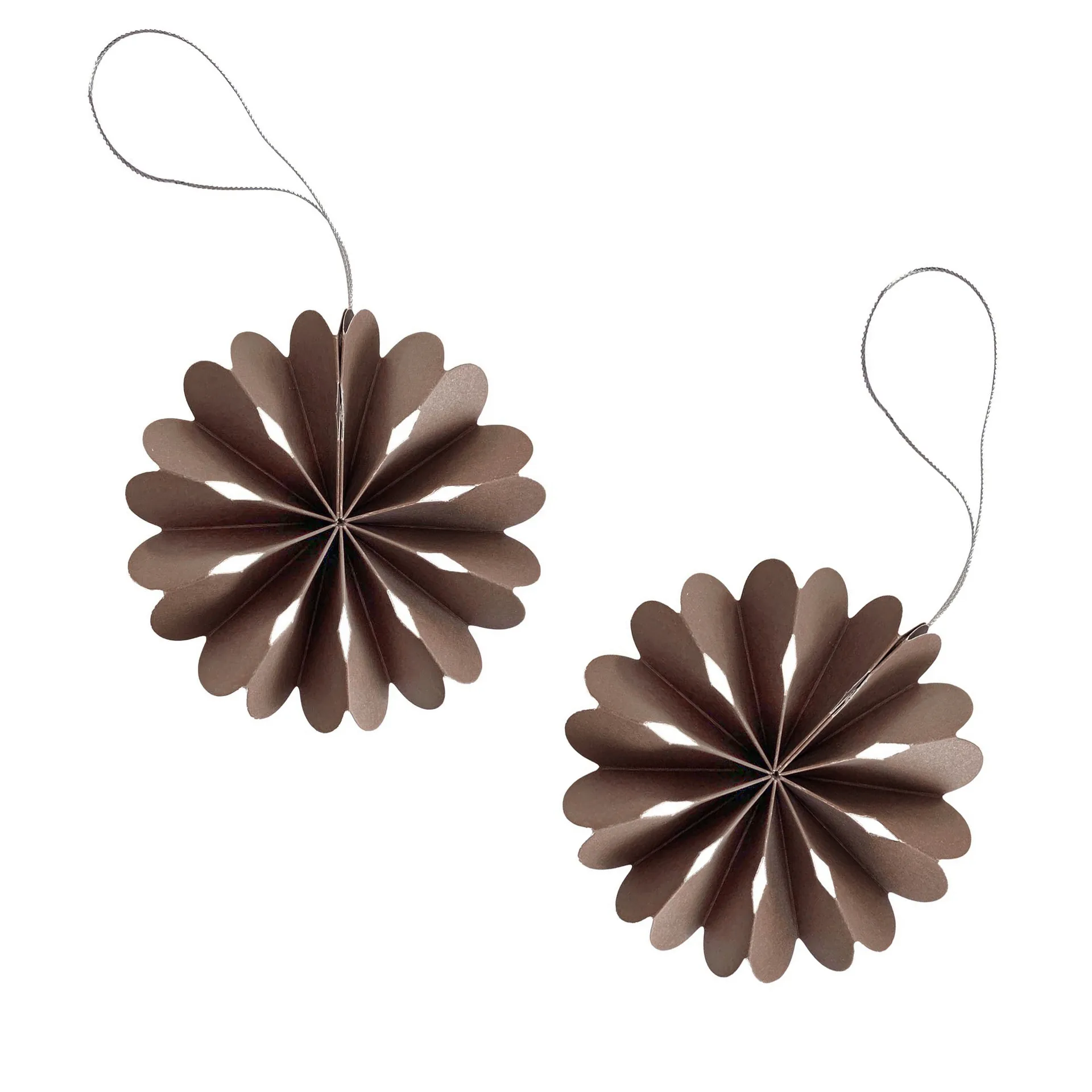 Paper Flowers Christmas ornament, coffee Cooee Design