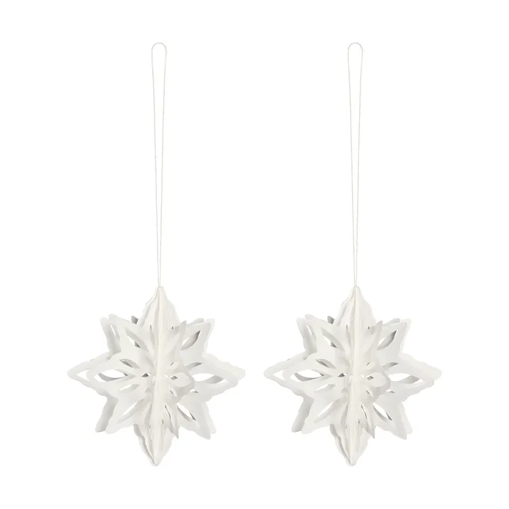 Paper Nova star decoration hanger 2-pack - Natural - Cooee Design