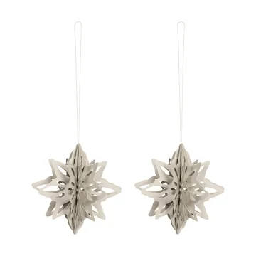 Paper Nova star decoration hanger 2-pack - Sand - Cooee Design