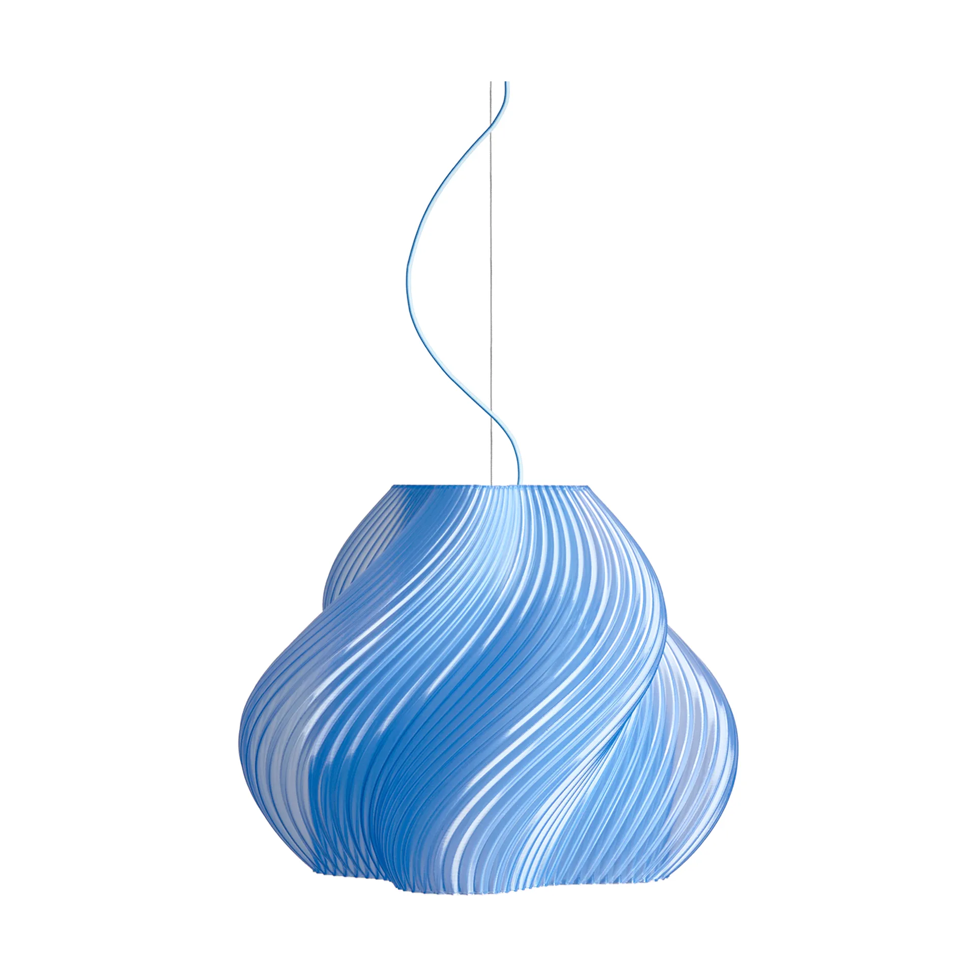 Soft Serve pendant, Blueberry sorbet-chrome, Mega, 60 cm Crème Atelier