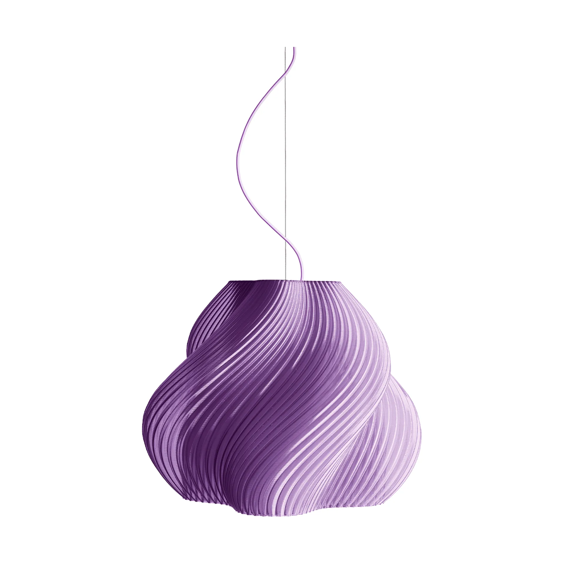 Soft Serve pendant, Lavender sorbet-brass, Mega, 60 cm Crème Atelier
