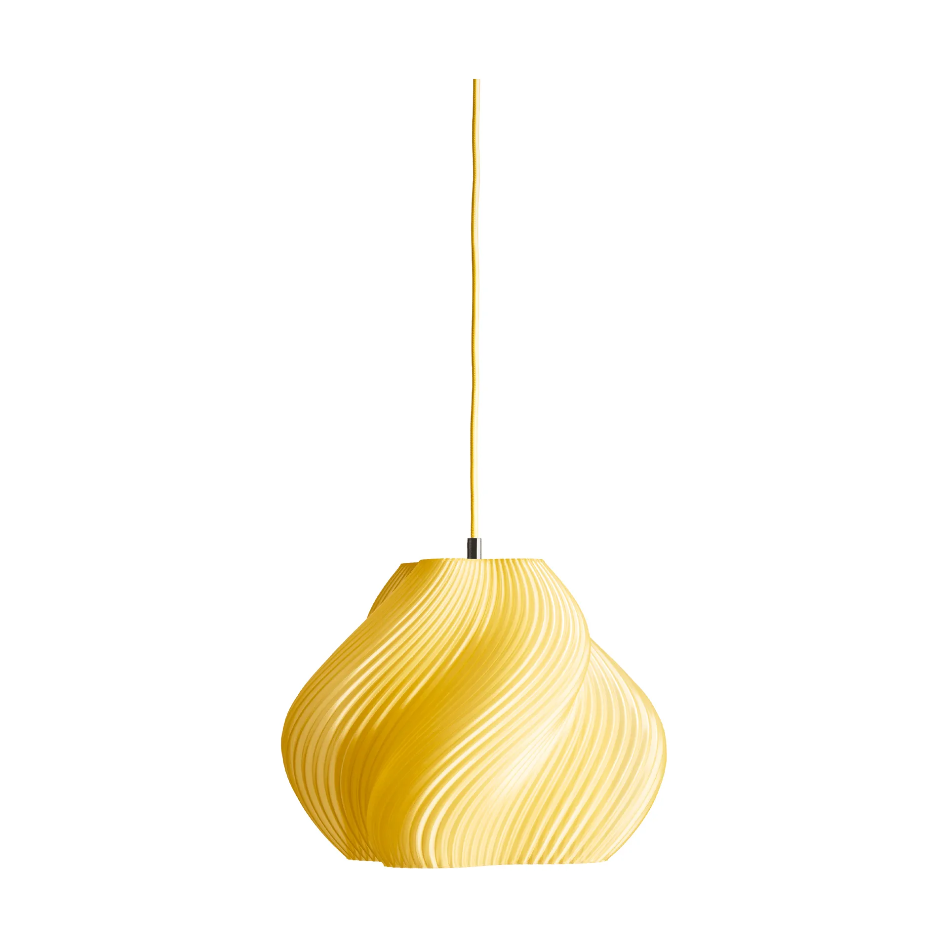 Soft Serve pendant, Limoncello sorbet-chrome, 02, 25 cm Crème Atelier