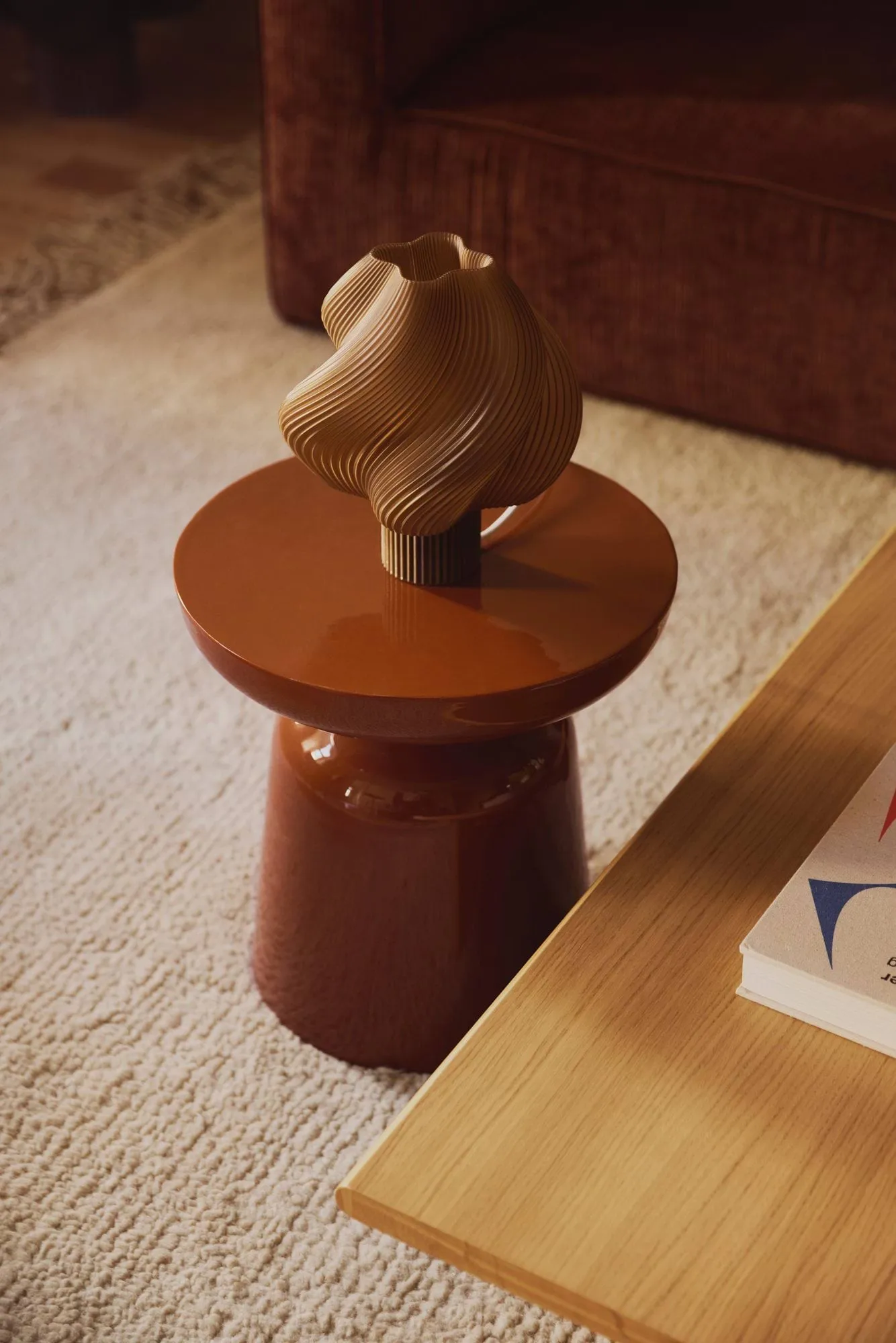 Soft Serve table lamp, Caramel, Regular, 26 cm Crème Atelier