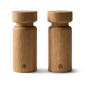 Helsinki salt and pepper mill set - Oak, 2-piece set - Crushgrind