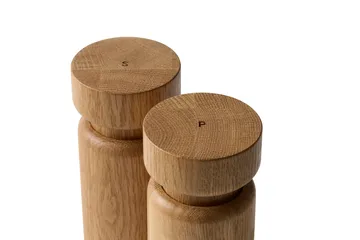 Helsinki salt and pepper mill set - Oak, 2-piece set - Crushgrind