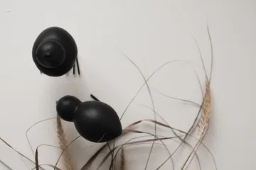 DBKD Swedish Birds Easter decoration 2-pack - Black - DBKD