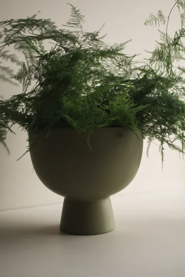 Figure flower pot large Ø30 cm - Green - DBKD