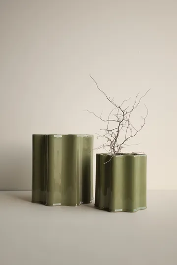 Filter flower pot - Shiny green, Ø25 cm - DBKD