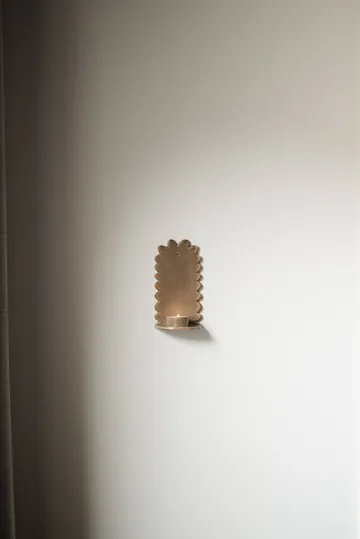 Flowery wall candle holder - Beige - DBKD