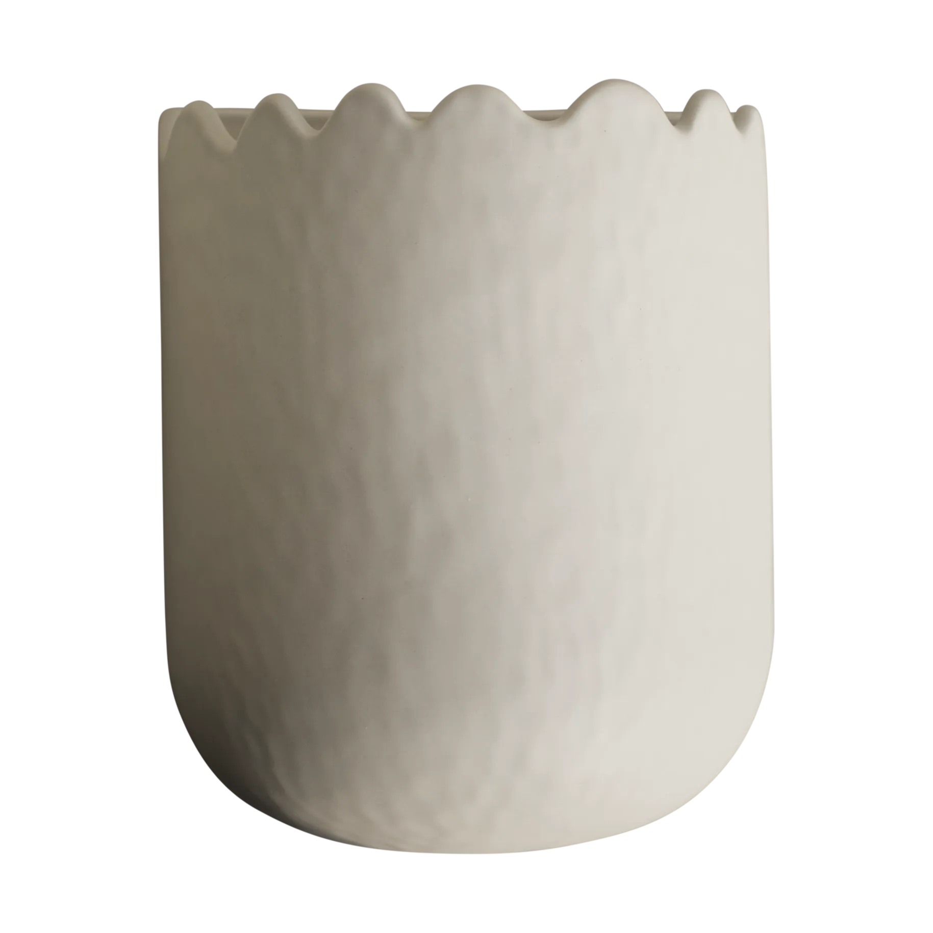 Flowery wall pot 19 cm, Cream DBKD