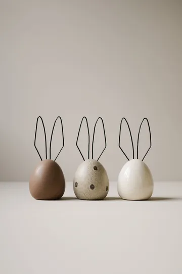 Hare Easter decoration H18 cm - Beige dot - DBKD
