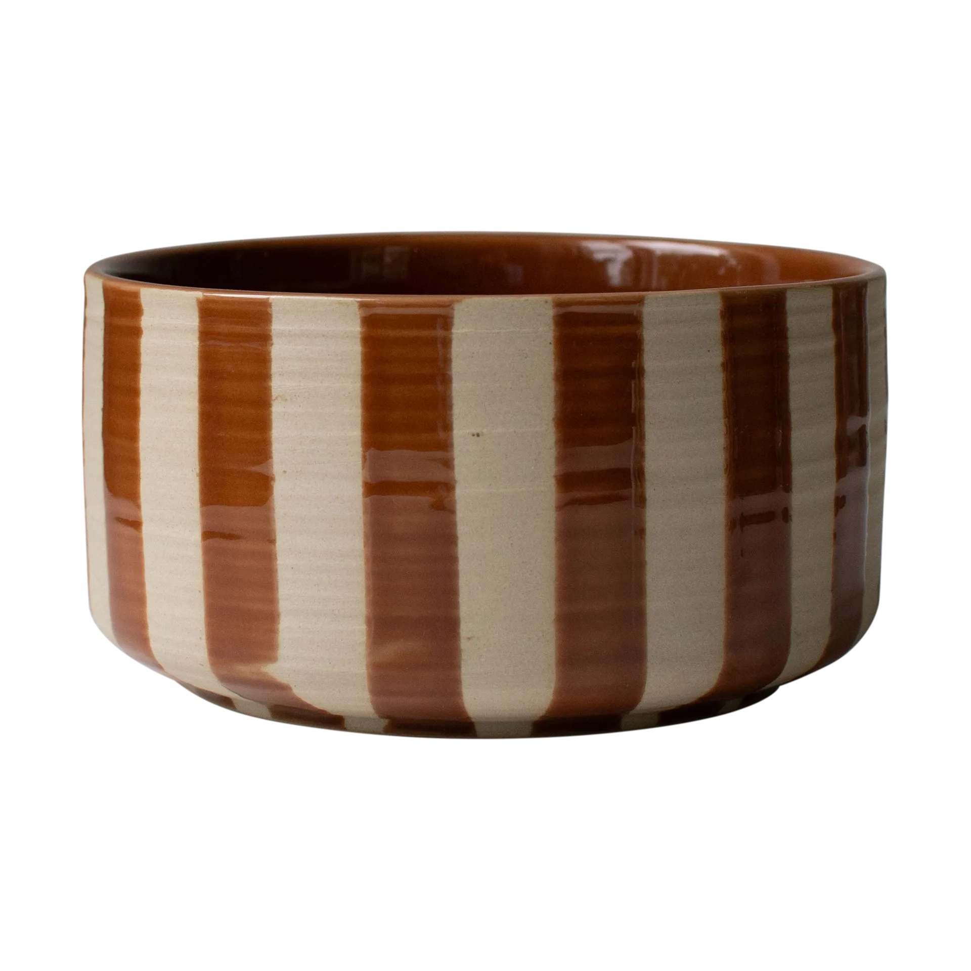 Line decorative bowl Ø16 cm, Stripe nougat DBKD
