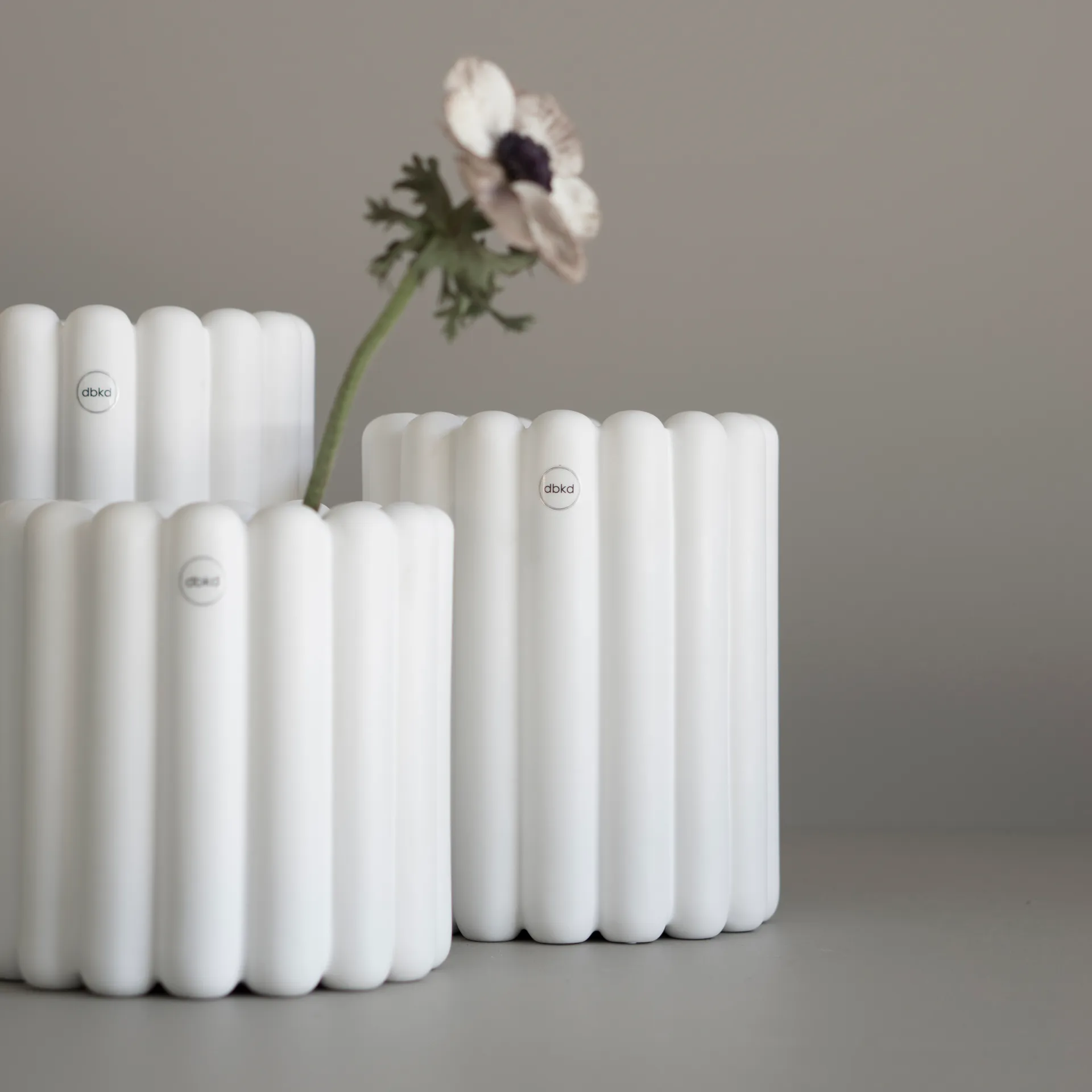 Mist flower pot small Ø19x19 cm, White DBKD
