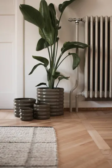 Mud plant pot shiny dust - Ø20 cm - DBKD