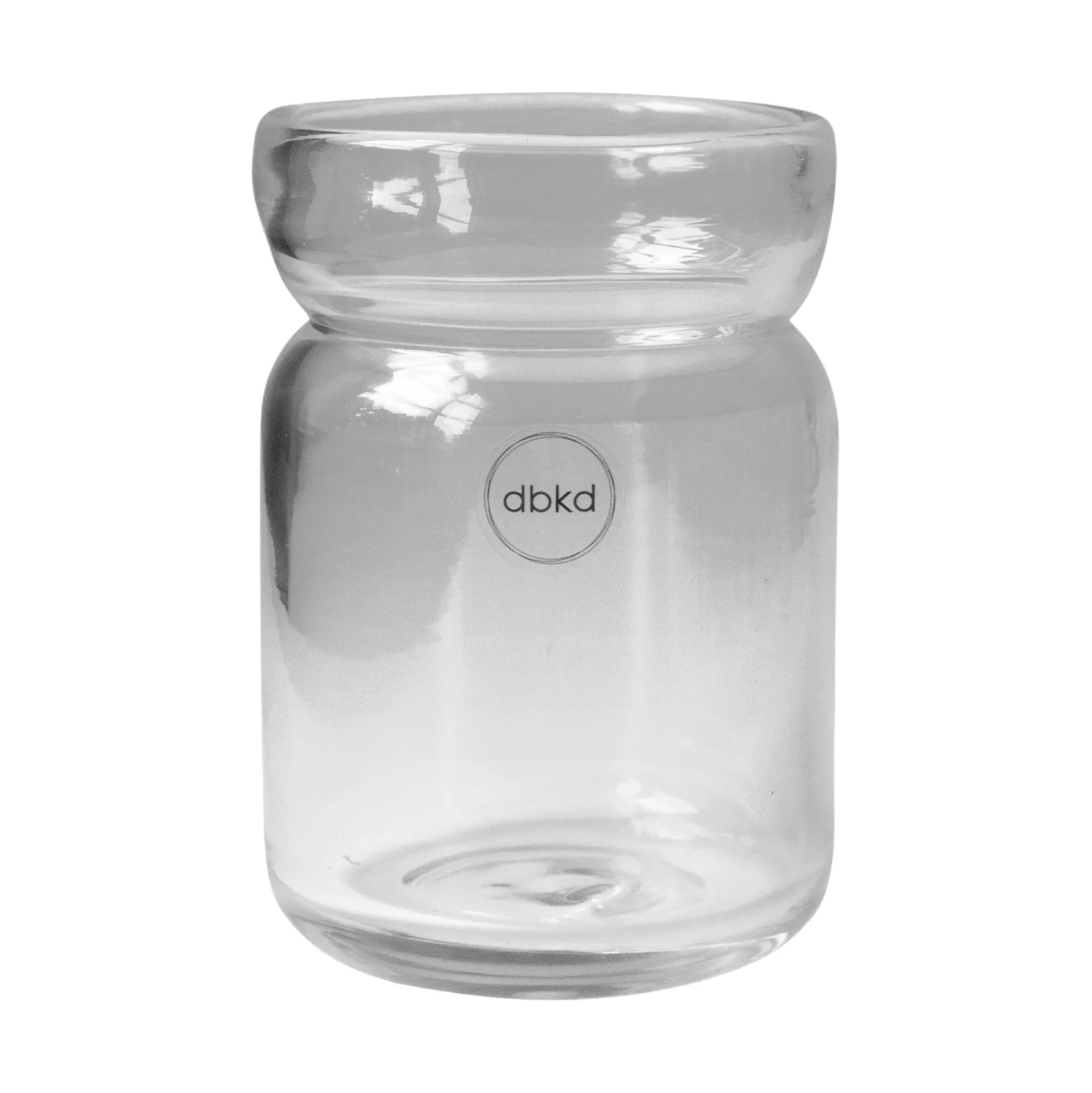 Neck pot, Clear, Ø8x12 cm DBKD