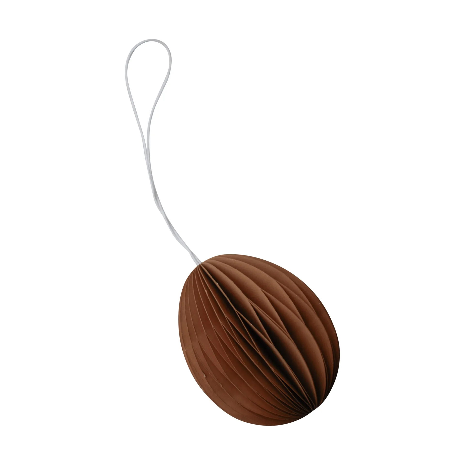 Ovoid Easter decoration paper 7 cm, Terracotta DBKD