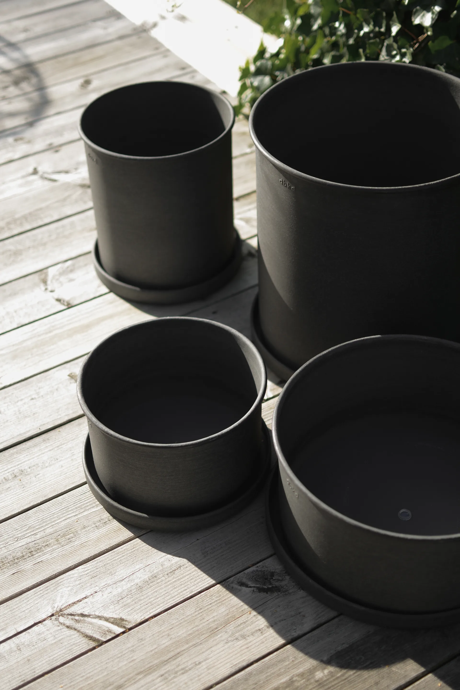 Plant pot flower pot large 2-pack, Black DBKD