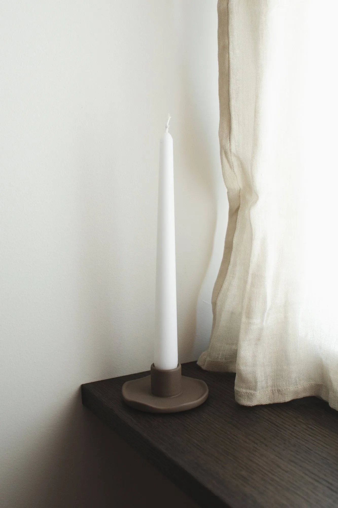 Wave candle sticks, Brown DBKD