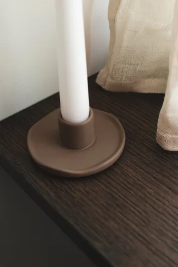 Wave candle sticks - Brown - DBKD