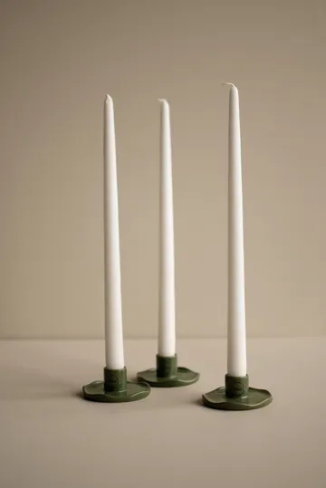 Wave candle sticks - Shiny green - DBKD
