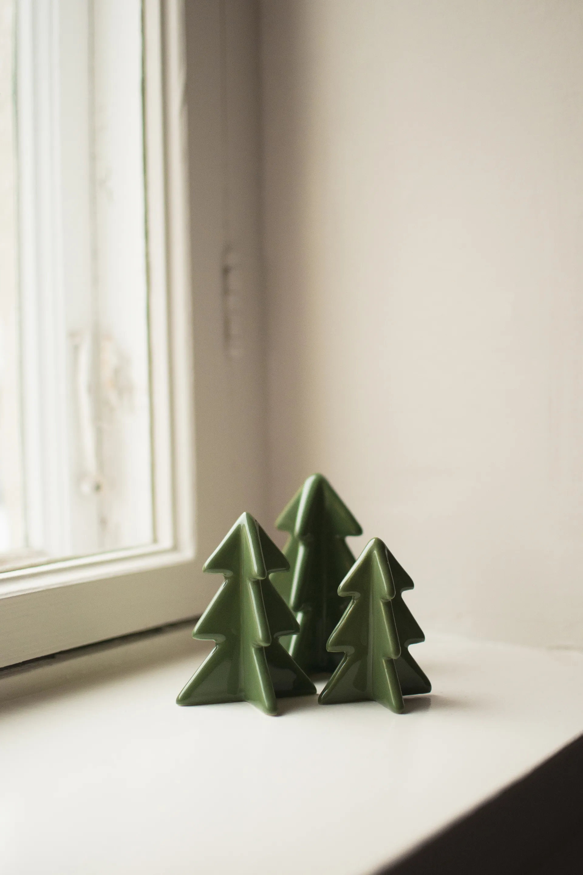 Winter tree decoration, Green, 7 cm DBKD