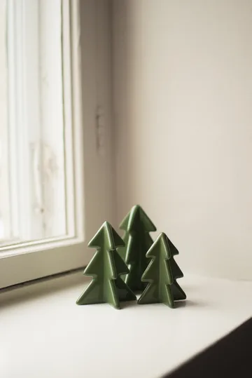 Winter tree decoration - Green, 8 cm - DBKD