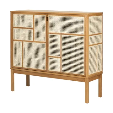 Air side table - Oak, 120x110 cm, with legs - Design House Stockholm