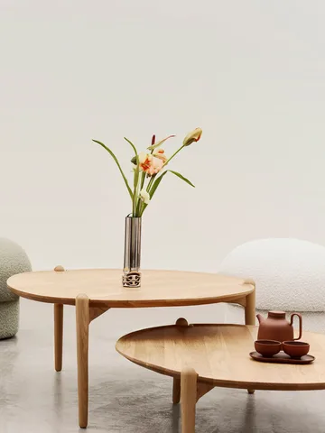 Aria coffee table - Dark oak, Ø90x30 cm - Design House Stockholm